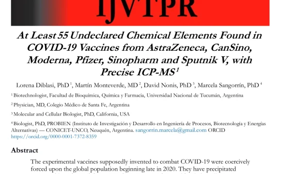 Captura desde 2025-02-21 15-40-40 Se encuentran al menos 55 elementos químicos no declarados en las vacunas COVID-19 de AstraZeneca, CanSino, Moderna, Pfizer, Sinopharm y Sputnik V, con ICP-MS precisa
